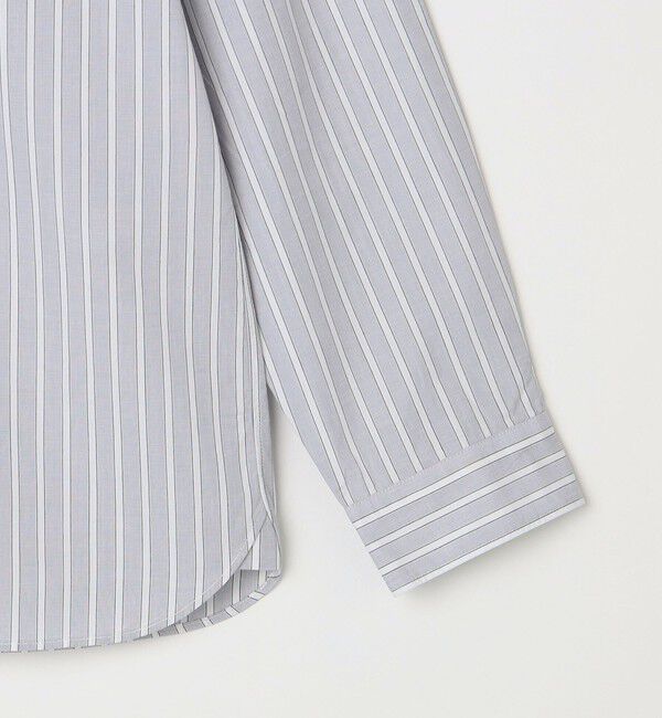 SHIPS any「SHIPS any: ストライプ / ソリッド リラックス バンドカラー シャツ 25AW◇」|シャツ・ブラウス|