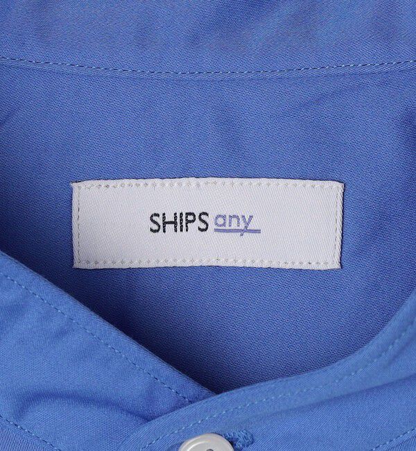 SHIPS any「SHIPS any: ストライプ / ソリッド リラックス バンドカラー シャツ 25AW◇」|シャツ・ブラウス|
