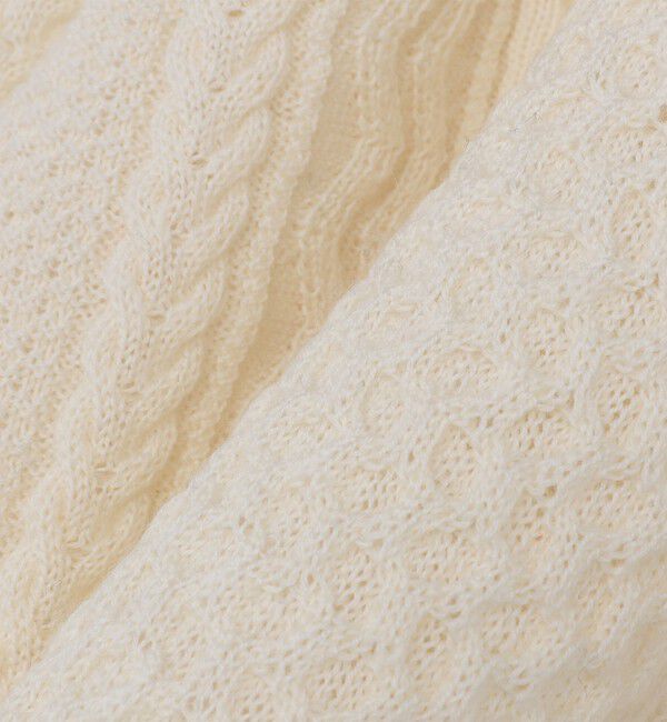 SHIPS「SHIPS:〈手洗い可能〉ランダム アラン クルーネック プルオーバー ニット」|ニット・セーター|