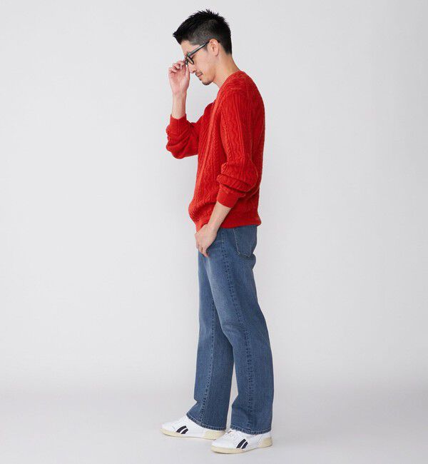 SHIPS「SHIPS:〈手洗い可能〉ランダム アラン クルーネック プルオーバー ニット」|ニット・セーター|