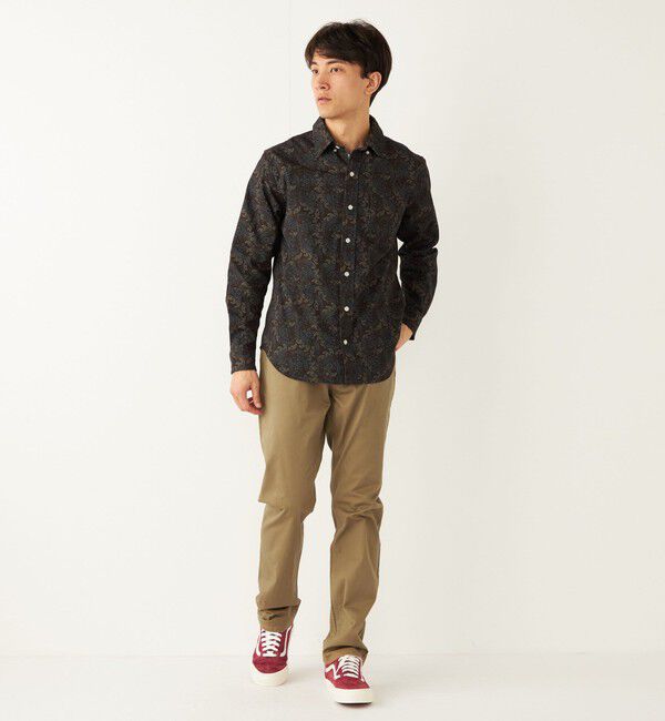 SHIPS Colors 「SHIPS Colors:〈洗濯機可能〉プリント ロングスリーブ シャツ」|シャツ・ブラウス|