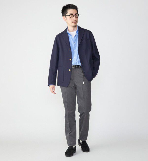 SHIPS「SHIPS: TW サージ シングル 3ボタン ネイビー ブレザー」|テーラードジャケット|