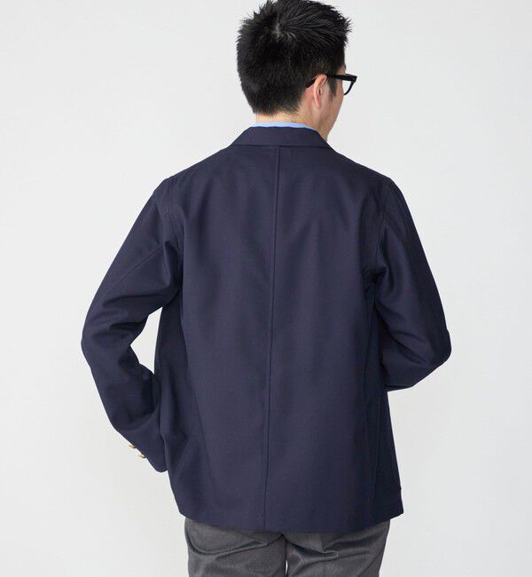SHIPS「SHIPS: TW サージ シングル 3ボタン ネイビー ブレザー」|テーラードジャケット|