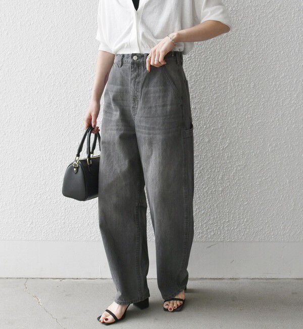 SHIPS any「《一部追加予約》SHIPS any:〈洗濯機可能〉コクーンペインター デニムパンツ［SHIPS any DENIM］」|デニム|