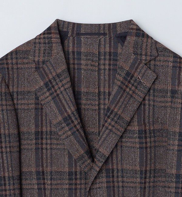 SHIPS「SHIPS: Lanificio di Pray社製 チェック ジャケット」|テーラードジャケット|