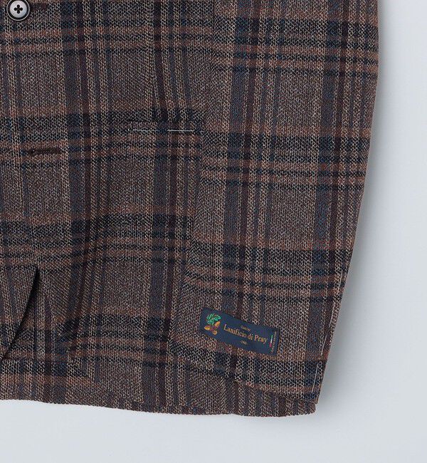 SHIPS「SHIPS: Lanificio di Pray社製 チェック ジャケット」|テーラードジャケット|