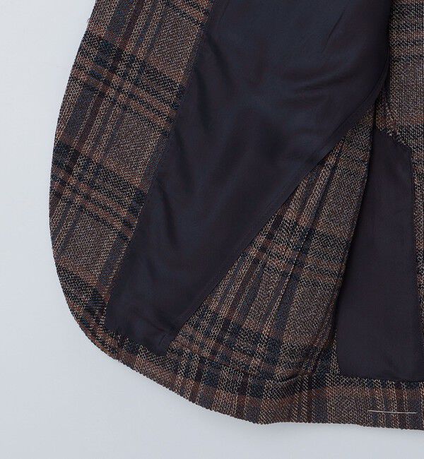 SHIPS「SHIPS: Lanificio di Pray社製 チェック ジャケット」|テーラードジャケット|