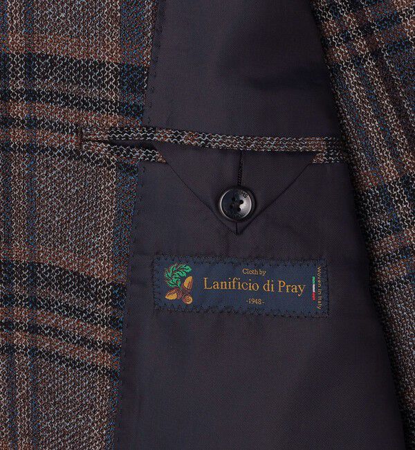 SHIPS「SHIPS: Lanificio di Pray社製 チェック ジャケット」|テーラードジャケット|