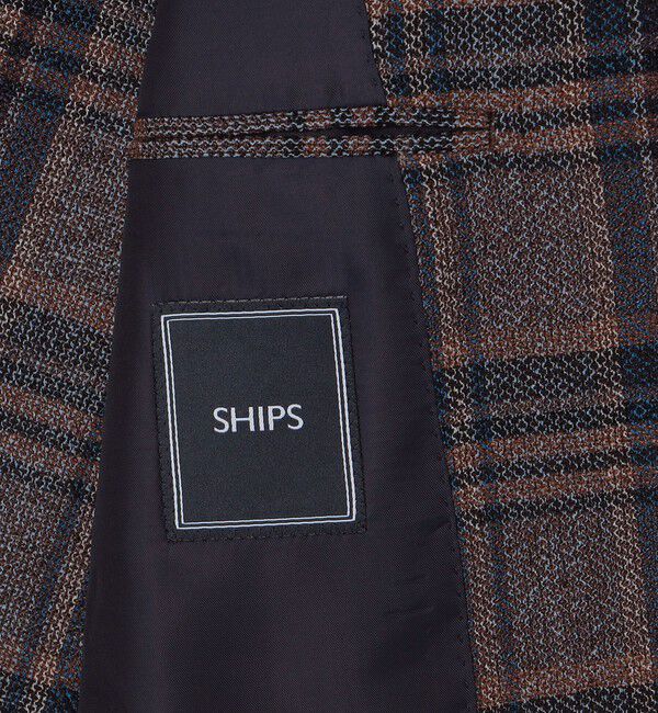 SHIPS「SHIPS: Lanificio di Pray社製 チェック ジャケット」|テーラードジャケット|