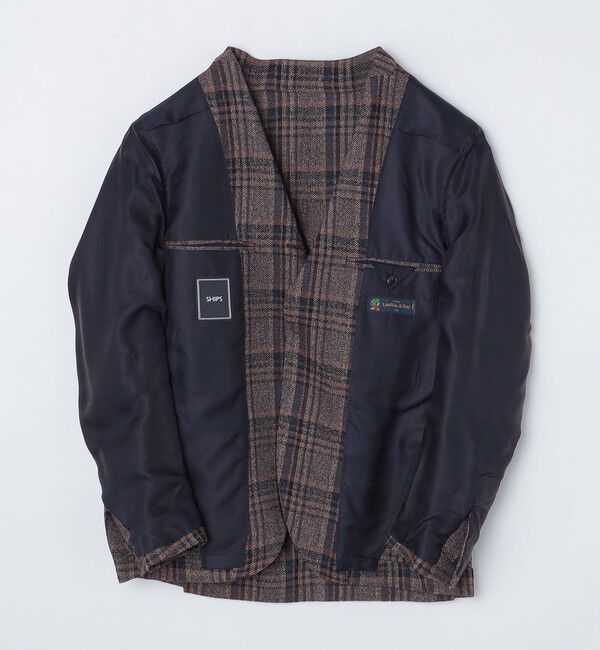 SHIPS「SHIPS: Lanificio di Pray社製 チェック ジャケット」|テーラードジャケット|