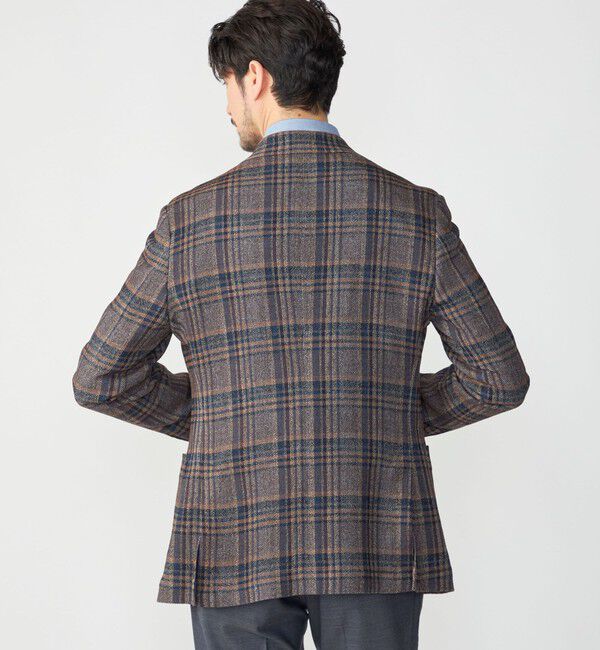 SHIPS「SHIPS: Lanificio di Pray社製 チェック ジャケット」|テーラードジャケット|