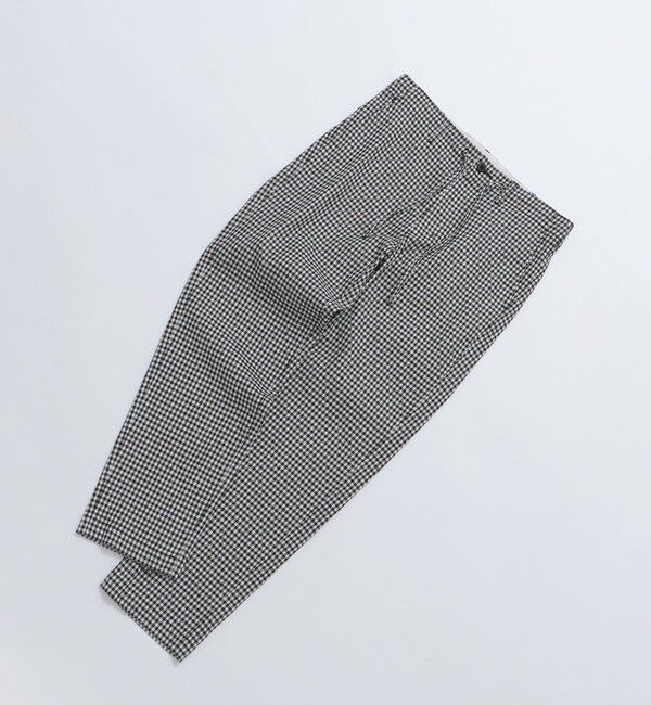 SHIPS「SHIPS: SOLOTEX(R) サフィランリネン ストライプ/チェック イージー パンツ」|チノ|