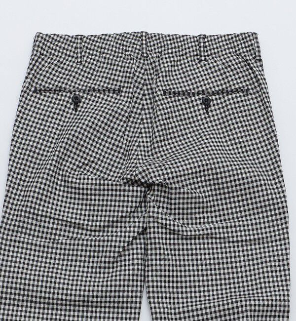 SHIPS「SHIPS: SOLOTEX(R) サフィランリネン ストライプ/チェック イージー パンツ」|チノ|