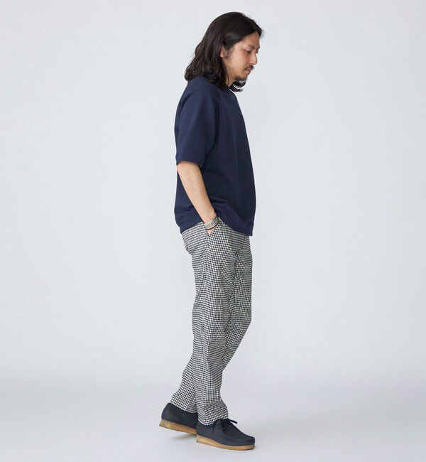 SHIPS「SHIPS: SOLOTEX(R) サフィランリネン ストライプ/チェック イージー パンツ」|チノ|