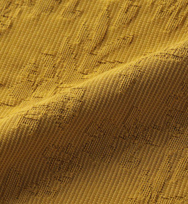 SHIPS「SHIPS: リンクス ジャカード リーフ柄 Tシャツ」|Tシャツ・カットソー|