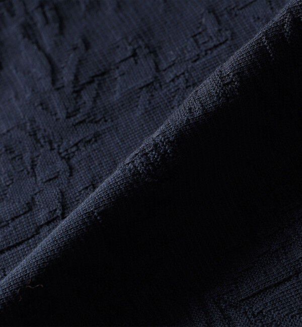 SHIPS「SHIPS: リンクス ジャカード リーフ柄 Tシャツ」|Tシャツ・カットソー|