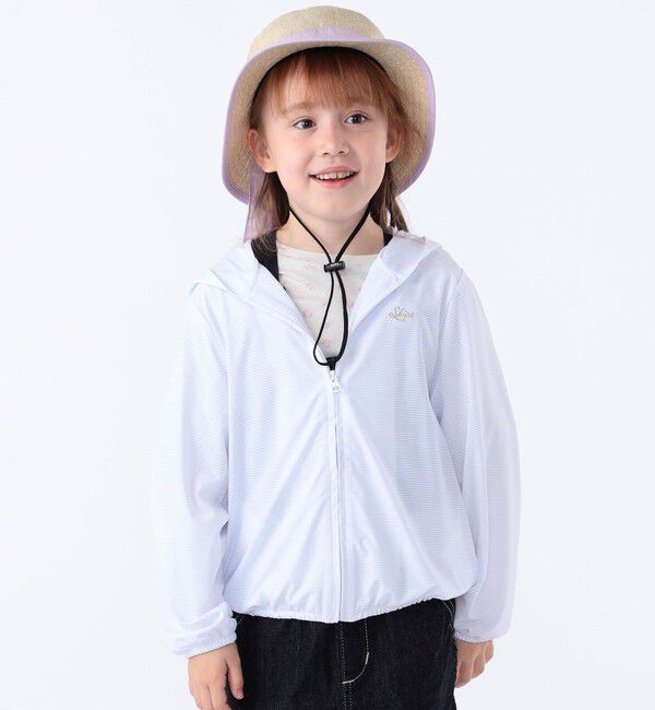 SHIPS KIDS「SHIPS KIDS:100～130cm /〈接触冷感/UVカット〉サンシェード フーディー」|パーカー|