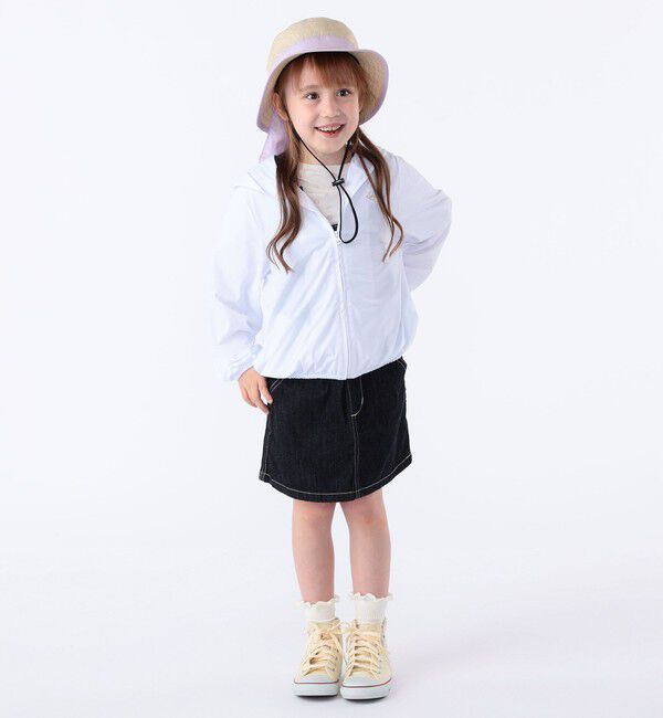 SHIPS KIDS「SHIPS KIDS:100～130cm /〈接触冷感/UVカット〉サンシェード フーディー」|パーカー|