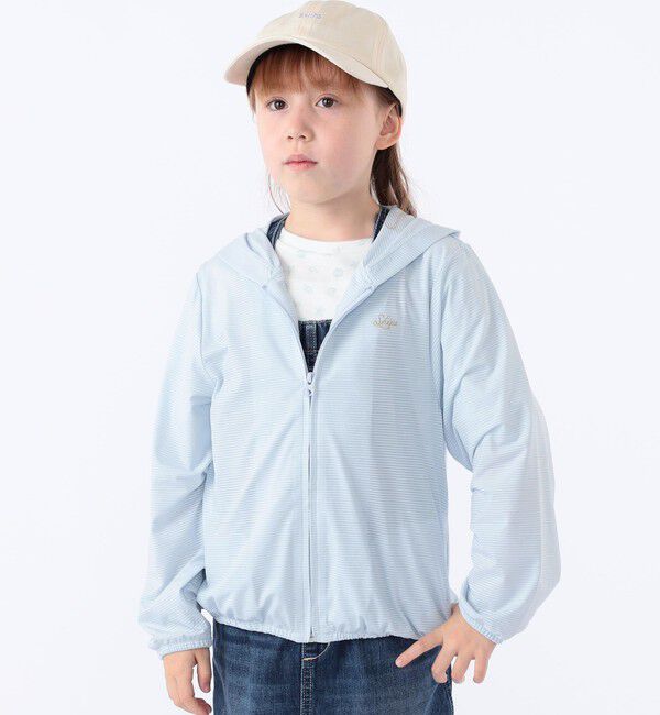 SHIPS KIDS「SHIPS KIDS:100～130cm /〈接触冷感/UVカット〉サンシェード フーディー」|パーカー|
