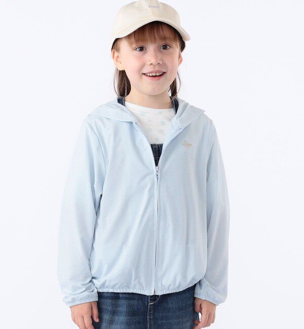 SHIPS KIDS「SHIPS KIDS:100～130cm /〈接触冷感/UVカット〉サンシェード フーディー」|パーカー|
