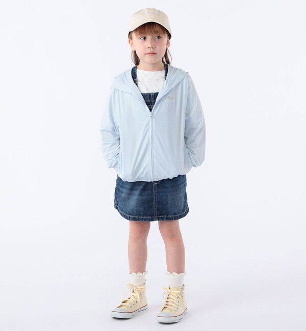 SHIPS KIDS「SHIPS KIDS:100～130cm /〈接触冷感/UVカット〉サンシェード フーディー」|パーカー|