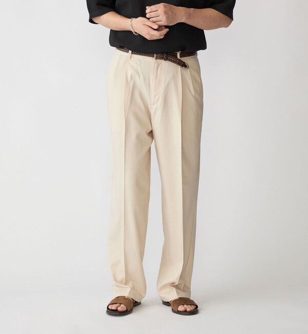 SHIPS「SHIPS: 2タック ワイド テーパード パンツ」|その他|