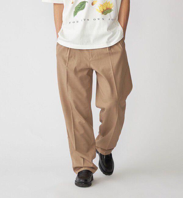 SHIPS「SHIPS: 2タック ワイド テーパード パンツ」|その他|