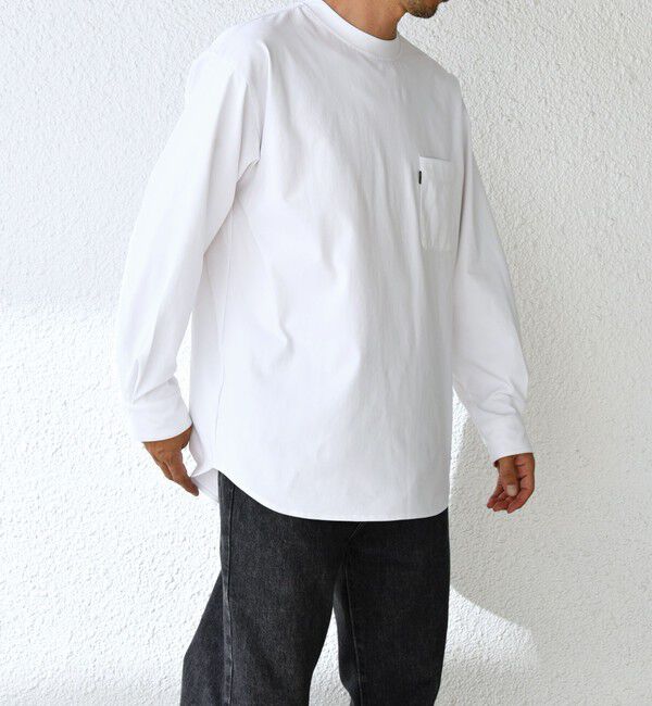 SHIPS any「SHIPS any: SORONA(R) ストレッチ ジャージー ポケット Tシャツ (ロンT)◇」|Tシャツ・カットソー|