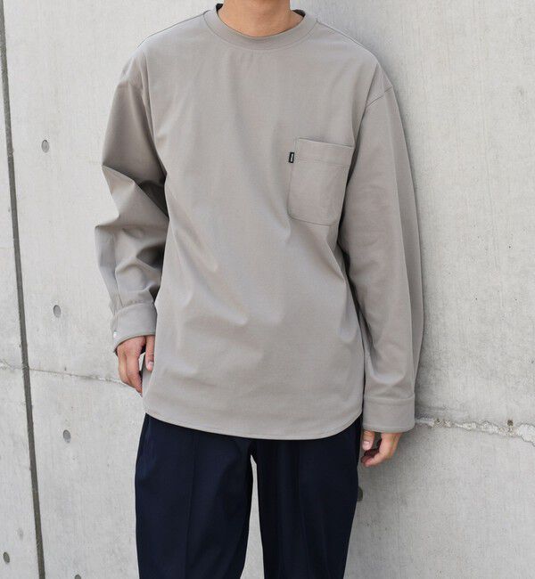 SHIPS any「SHIPS any: SORONA(R) ストレッチ ジャージー ポケット Tシャツ (ロンT)◇」|Tシャツ・カットソー|