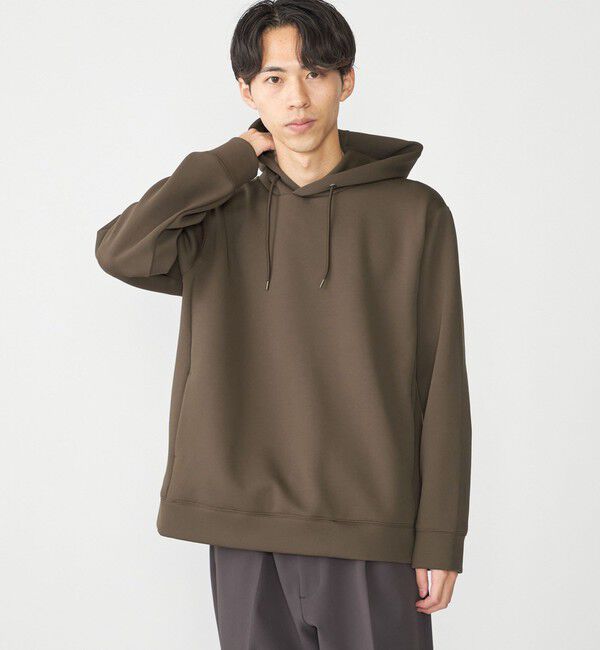 SHIPS「SHIPS:〈手洗い可能〉ハイゲージ ミラノリブ ポンチ パーカー」|パーカー|ブラウン