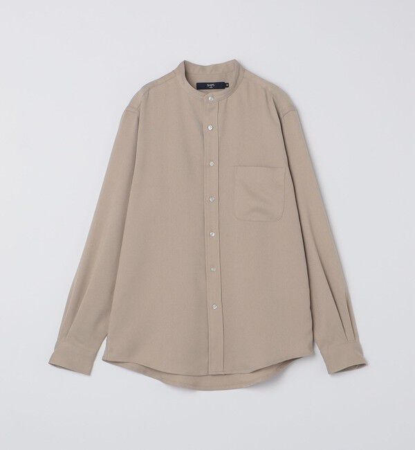 SHIPS Colors 「SHIPS Colors:〈洗濯機可能〉ウールライク バンドカラー シャツ」|シャツ・ブラウス|