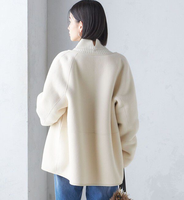 手洗い可能〉リバーシブル ボア × フリース ブルゾン（SHIPS for women