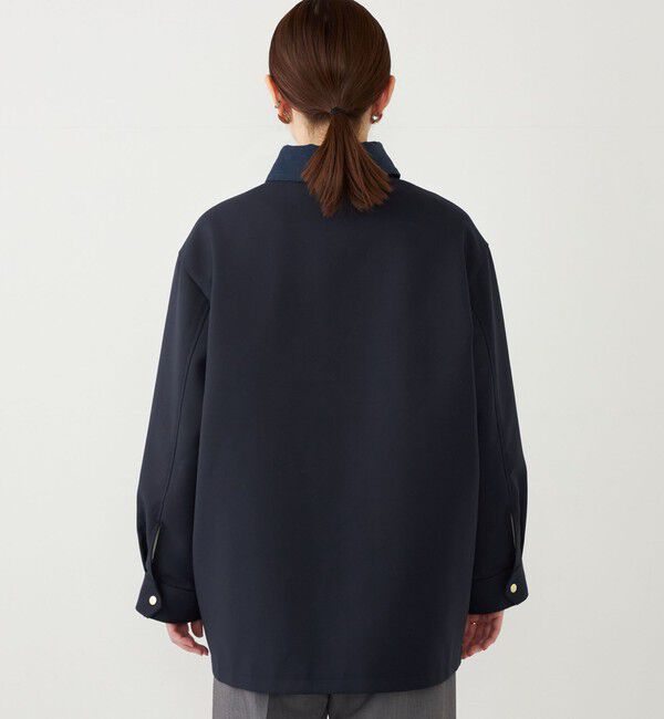 SHIPS Colors 「SHIPS Colors:コーデュロイカラー ボンディング ミドルレングス コート」|ステンカラーコート|