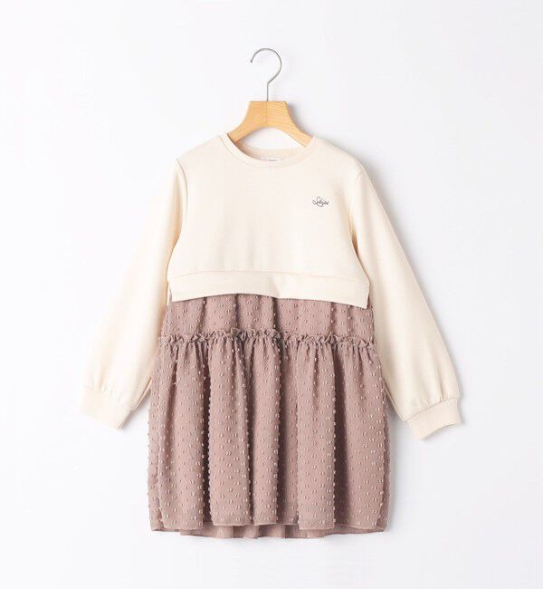 SHIPS KIDS「SHIPS KIDS:90cm / ドッキング ワンピース」|ワンピース|ピンク系