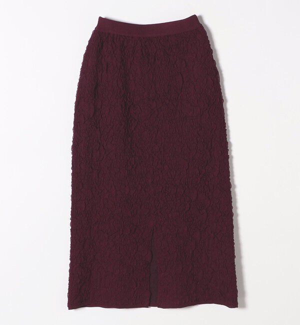 SHIPS any「SHIPS any:〈手洗い可能〉ジャカード バンピー Iライン ロング スカート」|スカート|