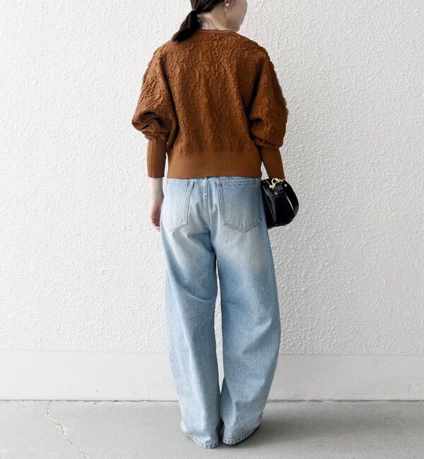 SHIPS any「【WEB限定】SHIPS any:〈手洗い可能〉ジャカード バンピー コンパクト カーディガン」|カーディガン|