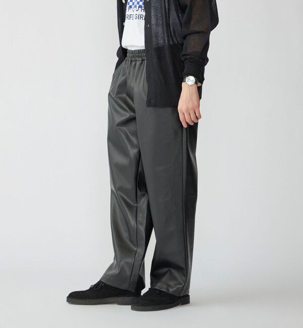 SHIPS「SHIPS: 合成皮革 イージー パンツ」|その他|