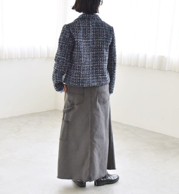 quaranciel「quaranciel: ツイード ショート テーラード ジャケット（セットアップ対応）」|テーラードジャケット|