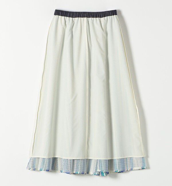 SHIPS any「SHIPS any:〈手洗い可能〉メッシュ サーキュラー スカート」|スカート|