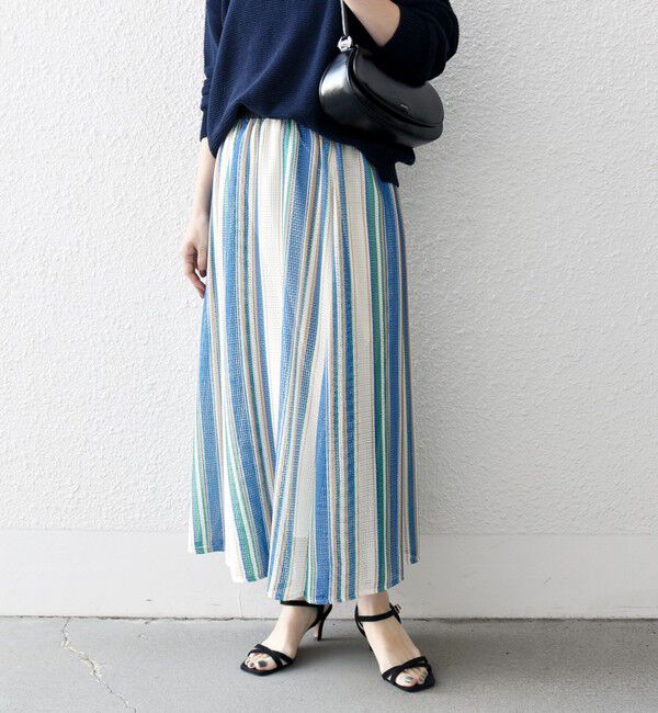 SHIPS any「SHIPS any:〈手洗い可能〉メッシュ サーキュラー スカート」|スカート|