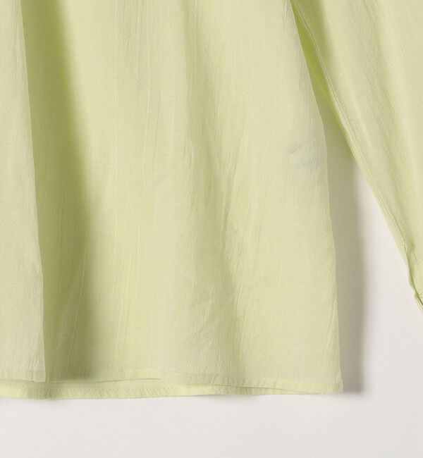 SHIPS any「SHIPS any:〈洗濯機可能〉シアー ボイル ボタン マオカラー シャツ」|シャツ・ブラウス|