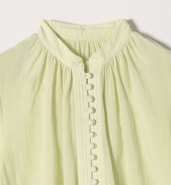 SHIPS any「SHIPS any:〈洗濯機可能〉シアー ボイル ボタン マオカラー シャツ」|シャツ・ブラウス|