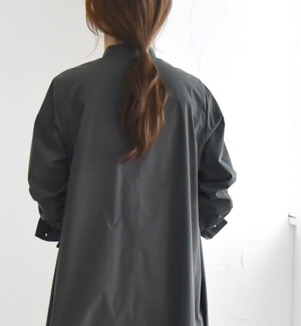 quaranciel「quaranciel:〈洗濯機可能〉タイプライターライク スタンドカラー シャツワンピース」|ワンピース|