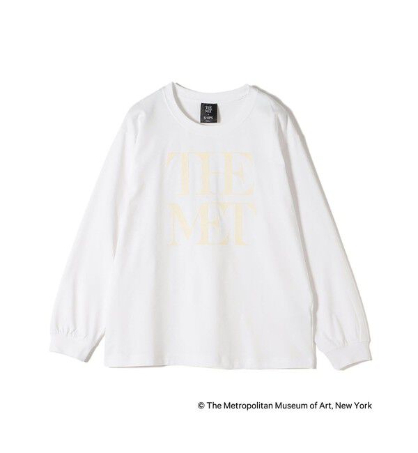 SHIPS Colors 「SHIPS Colors: THE MET コラボ フロッキー ロゴT 2」|Tシャツ・カットソー|オフホワイト