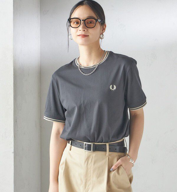 SHIPS for women「FRED PERRY:M1588 TWIN TIPPED TEE」|Tシャツ・カットソー|