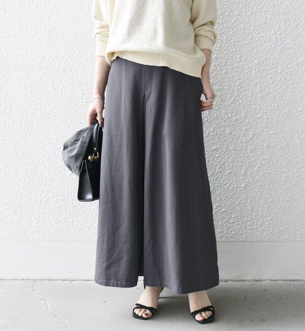 SHIPS any「SHIPS any:〈洗濯機可能〉インレイ タック フレア スカート」|スカート|