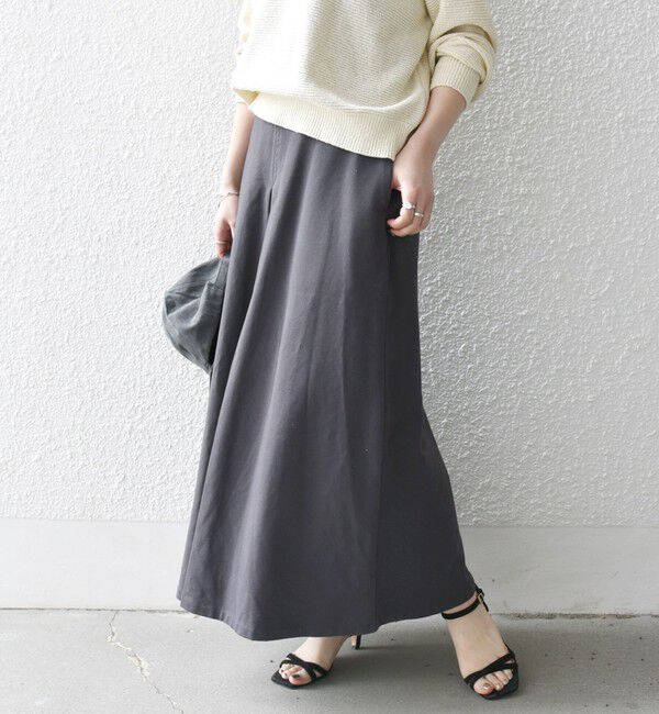 SHIPS any「SHIPS any:〈洗濯機可能〉インレイ タック フレア スカート」|スカート|