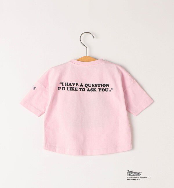 SHIPS KIDS「SHIPS KIDS:80～90cm / スヌーピー 七分袖 TEE」|Tシャツ・カットソー|