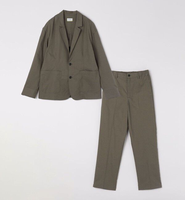 SHIPS any「SHIPS any:〈接触冷感/遮熱等〉ハイブリッドリネン リラックス ジャケット (セットアップ対応)25SS◇」|テーラードジャケット|