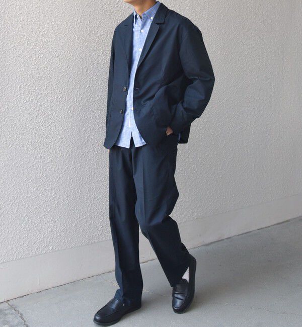 SHIPS any「SHIPS any:〈接触冷感/遮熱等〉ハイブリッドリネン リラックス ジャケット (セットアップ対応)25SS◇」|テーラードジャケット|